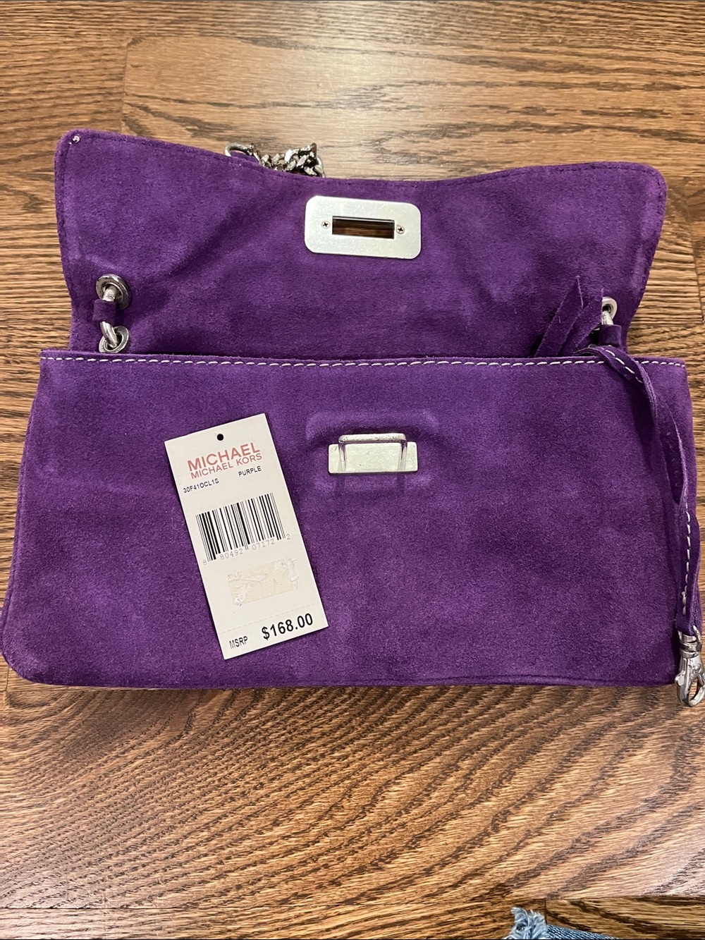 MICHAEL Michael Kors purple suede shoulder bag | vintage - Picture 3 of 9
